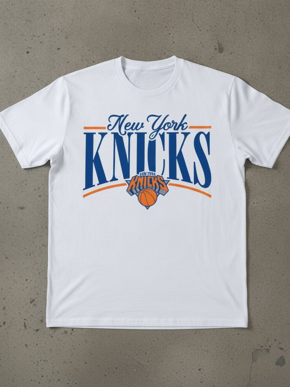 Vintage New York Knicks Graphic T-Shirt | NYC Basketball Fan Tee | Retro Sports
